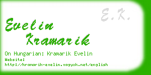 evelin kramarik business card